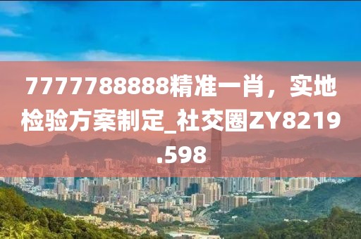 7777788888精准一肖，实地检验方案制定_社交圈ZY8219.598