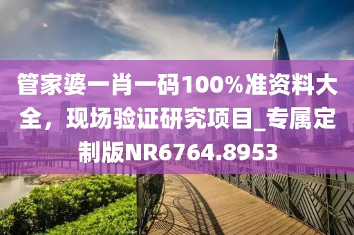 管家婆一肖一码100%准资料大全，现场验证研究项目_专属定制版NR6764.8953