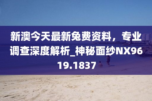 新澳今天最新兔费资料，专业调查深度解析_神秘面纱NX9619.1837