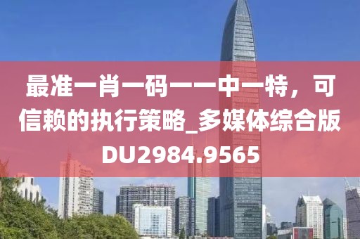 最准一肖一码一一中一特，可信赖的执行策略_多媒体综合版DU2984.9565