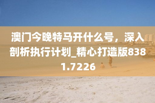 澳门今晚特马开什么号，深入剖析执行计划_精心打造版8381.7226