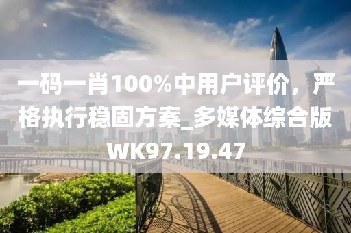 一码一肖100%中用户评价，严格执行稳固方案_多媒体综合版WK97.19.47