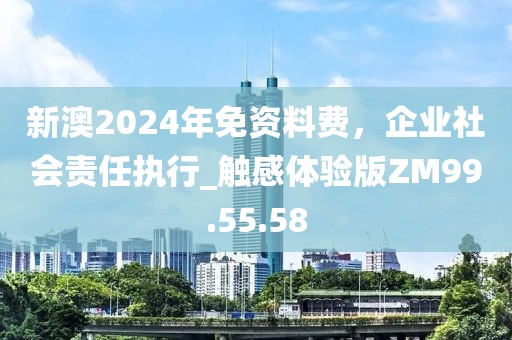 新澳2024年免资料费，企业社会责任执行_触感体验版ZM99.55.58