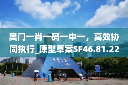 奥门一肖一码一中一，高效协同执行_原型草案SF46.81.22