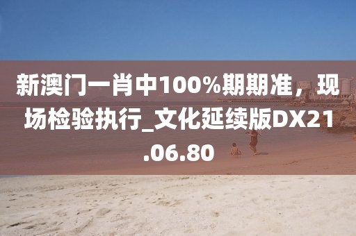 新澳门一肖中100%期期准，现场检验执行_文化延续版DX21.06.80