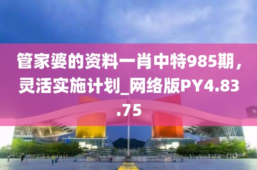 管家婆的资料一肖中特985期，灵活实施计划_网络版PY4.83.75