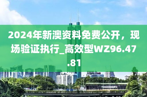 2024年新澳资料免费公开，现场验证执行_高效型WZ96.47.81