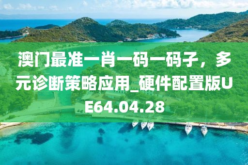 澳门最准一肖一码一码孑，多元诊断策略应用_硬件配置版UE64.04.28