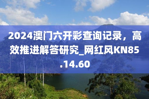 2024澳门六开彩查询记录，高效推进解答研究_网红风KN85.14.60