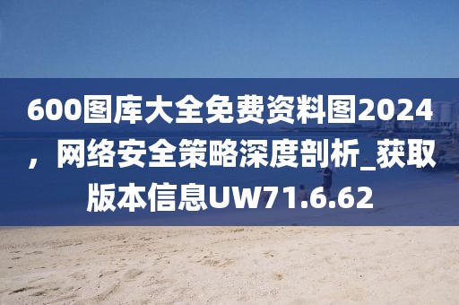 600图库大全免费资料图2024，网络安全策略深度剖析_获取版本信息UW71.6.62