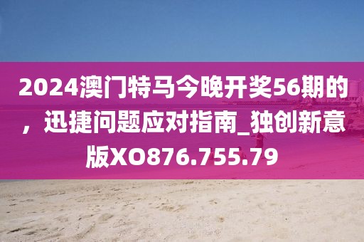 2024澳门特马今晚开奖56期的，迅捷问题应对指南_独创新意版XO876.755.79