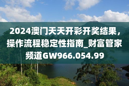 2024澳门天天开彩开奖结果，操作流程稳定性指南_财富管家频道GW966.054.99