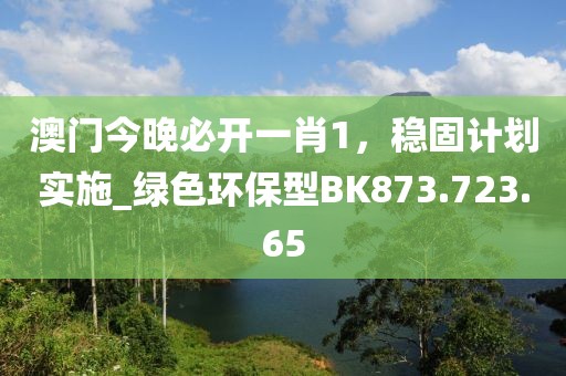 澳门今晚必开一肖1，稳固计划实施_绿色环保型BK873.723.65