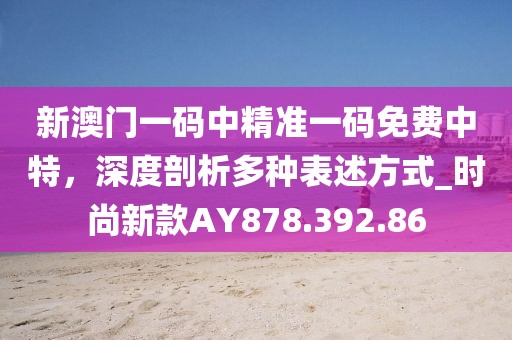 新澳门一码中精准一码免费中特，深度剖析多种表述方式_时尚新款AY878.392.86