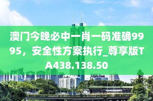 澳门今晚必中一肖一码准确9995，安全性方案执行_尊享版TA438.138.50