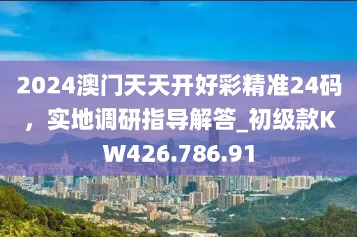 2024澳门天天开好彩精准24码，实地调研指导解答_初级款KW426.786.91
