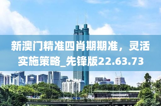 新澳门精准四肖期期准，灵活实施策略_先锋版22.63.73