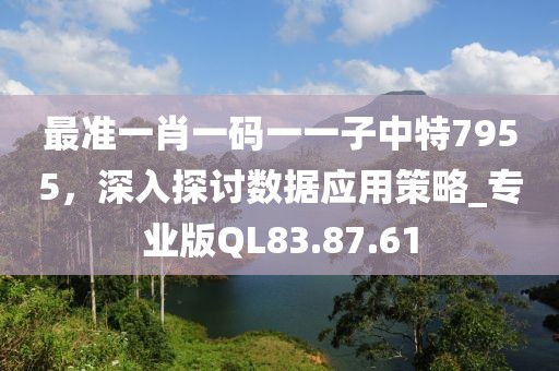最准一肖一码一一子中特7955，深入探讨数据应用策略_专业版QL83.87.61