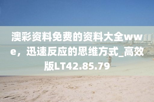 澳彩资料免费的资料大全wwe，迅速反应的思维方式_高效版LT42.85.79