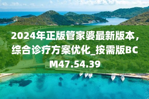 2024年正版管家婆最新版本，综合诊疗方案优化_按需版BCM47.54.39