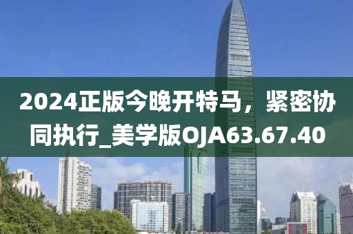 2024正版今晚开特马，紧密协同执行_美学版OJA63.67.40