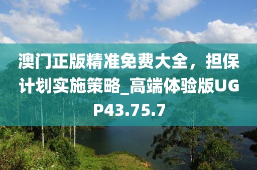 澳门正版精准免费大全，担保计划实施策略_高端体验版UGP43.75.7