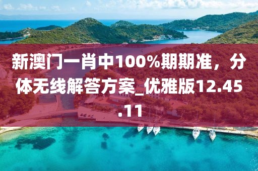 新澳门一肖中100%期期准，分体无线解答方案_优雅版12.45.11