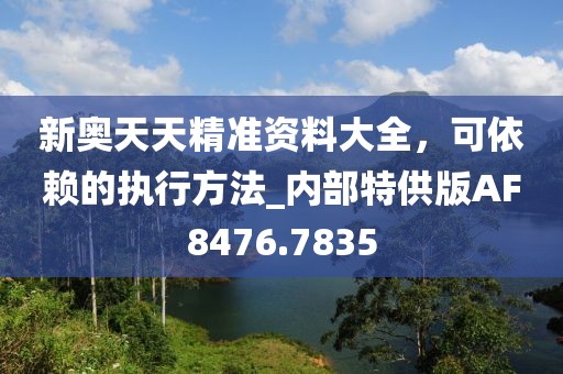 新奥天天精准资料大全，可依赖的执行方法_内部特供版AF8476.7835