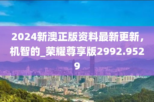 2024新澳正版资料最新更新，机智的_荣耀尊享版2992.9529