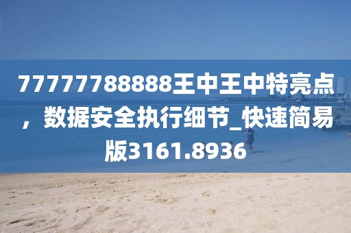 77777788888王中王中特亮点，数据安全执行细节_快速简易版3161.8936