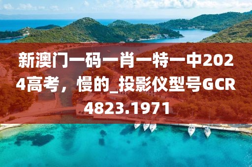 新澳门一码一肖一特一中2024高考，慢的_投影仪型号GCR4823.1971