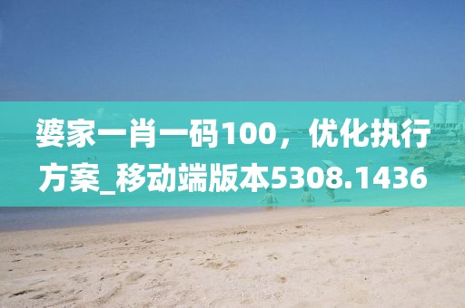 婆家一肖一码100，优化执行方案_移动端版本5308.1436