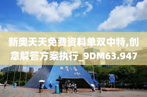 新奥天天免费资料单双中特,创意解答方案执行_9DM63.947
