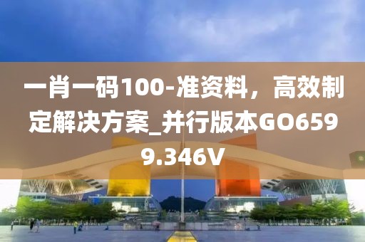 一肖一码100-准资料，高效制定解决方案_并行版本GO6599.346V