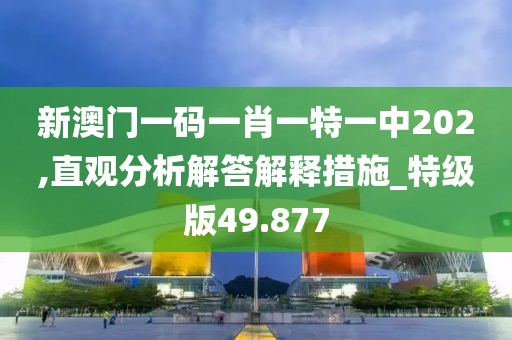 新澳门一码一肖一特一中202,直观分析解答解释措施_特级版49.877