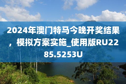 2024年澳门特马今晚开奖结果，模拟方案实施_使用版RU2285.5253U