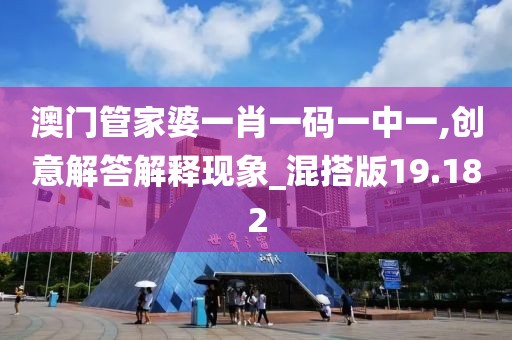 澳门管家婆一肖一码一中一,创意解答解释现象_混搭版19.182