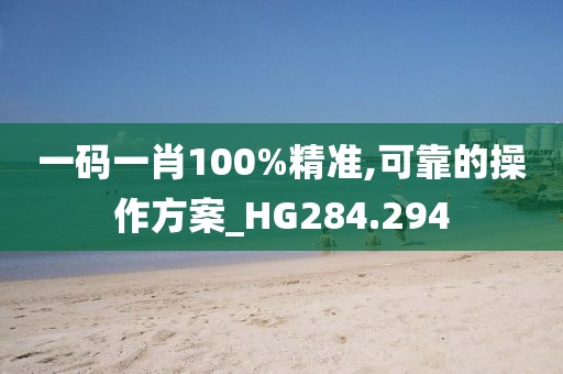 一码一肖100%精准,可靠的操作方案_HG284.294