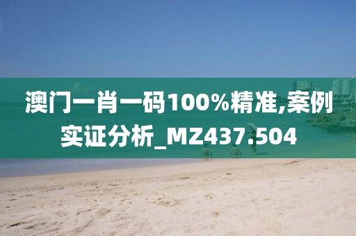 澳门一肖一码100%精准,案例实证分析_MZ437.504