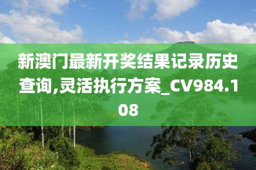 新澳门最新开奖结果记录历史查询,灵活执行方案_CV984.108