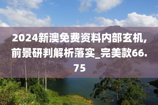 2024新澳免费资料内部玄机,前景研判解析落实_完美款66.75