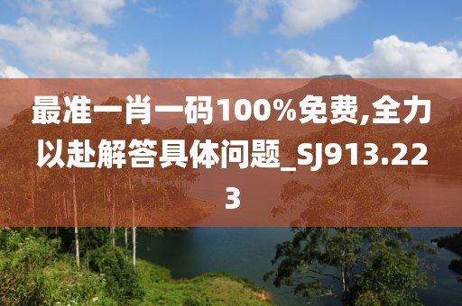 最准一肖一码100%免费,全力以赴解答具体问题_SJ913.223
