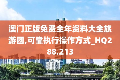 澳门正版免费全年资料大全旅游团,可靠执行操作方式_HQ288.213