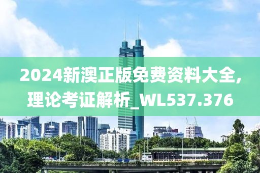 2024新澳正版免费资料大全,理论考证解析_WL537.376