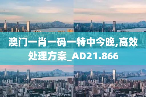 澳门一肖一码一特中今晚,高效处理方案_AD21.866
