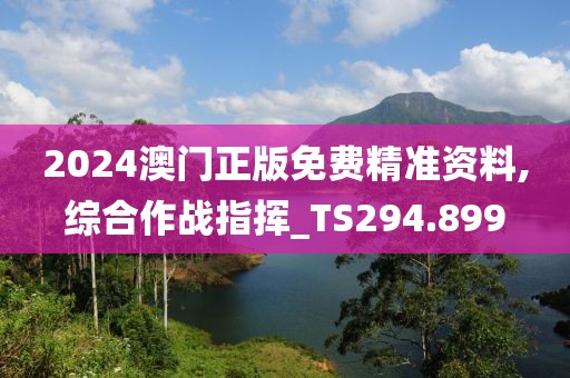 2024澳门正版免费精准资料,综合作战指挥_TS294.899