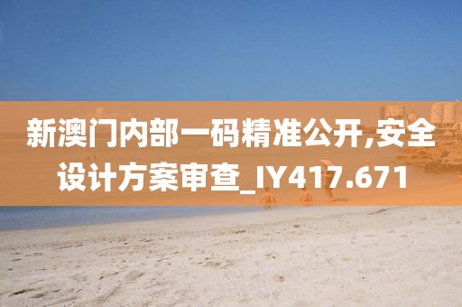 新澳门内部一码精准公开,安全设计方案审查_IY417.671