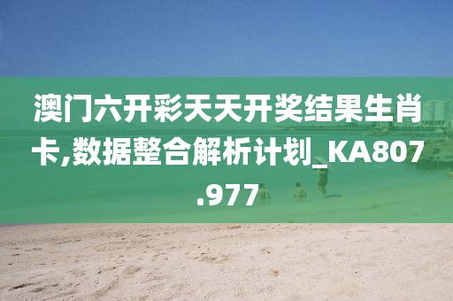 澳门六开彩天天开奖结果生肖卡,数据整合解析计划_KA807.977