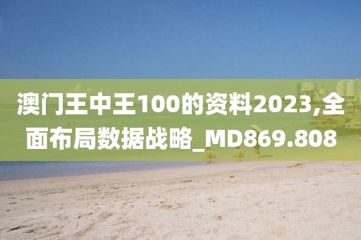 澳门王中王100的资料2023,全面布局数据战略_MD869.808