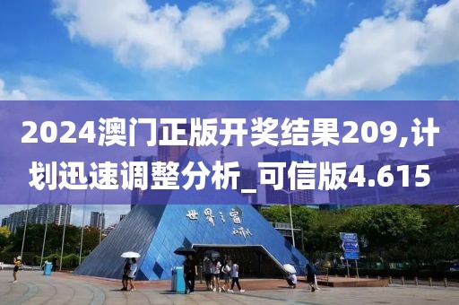 2024澳门正版开奖结果209,计划迅速调整分析_可信版4.615